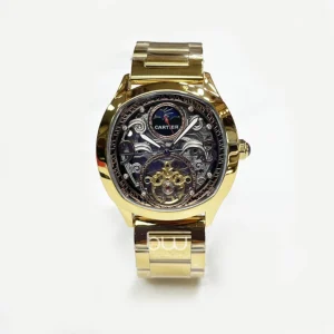 خرید ساعت مچی کارتیر مدل Cartier Skeleton Gold از فروشگاه ساعت برنارد