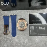 خرید ساعت مچی هابلوت مردانه مدل کینگ | Hublot Big Bang Sang Bleu II King Gold Blue از گالری ساعت برنارد