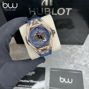 خرید ساعت مچی هابلوت مردانه مدل Hublot Big Bang Sang Bleu II King Gold Blue Pave از گالری ساعت برنارد