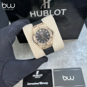 خرید ساعت مچی هابلوت زنانه مدل Hublot Classic Fusion King Gold Pave از فروشگاه ساعت برنارد