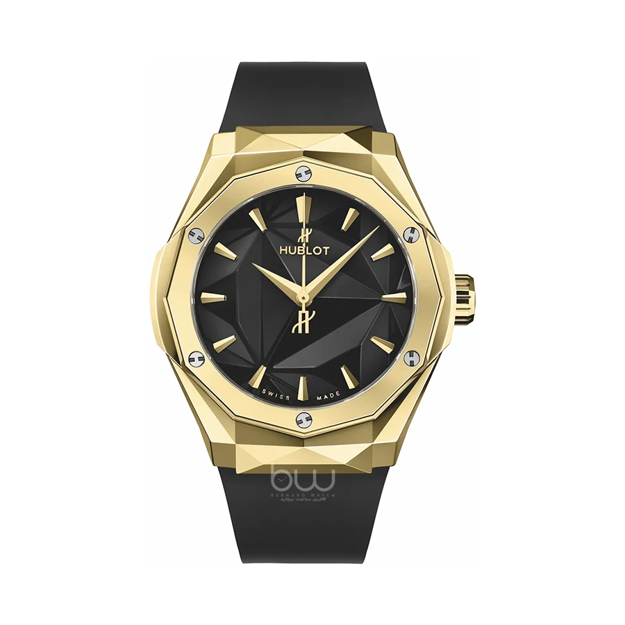 خرید ساعت مچی هابلوت مردانه مدل Hublot Classic Fusion Orlinski Gold از فروشگاه ساعت برنارد