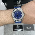 خرید ساعت مچی هابلوت مردانه مدل Hublot Classic Fusion Orlinski Titanium Pave از فروشگاه ساعت برنارد