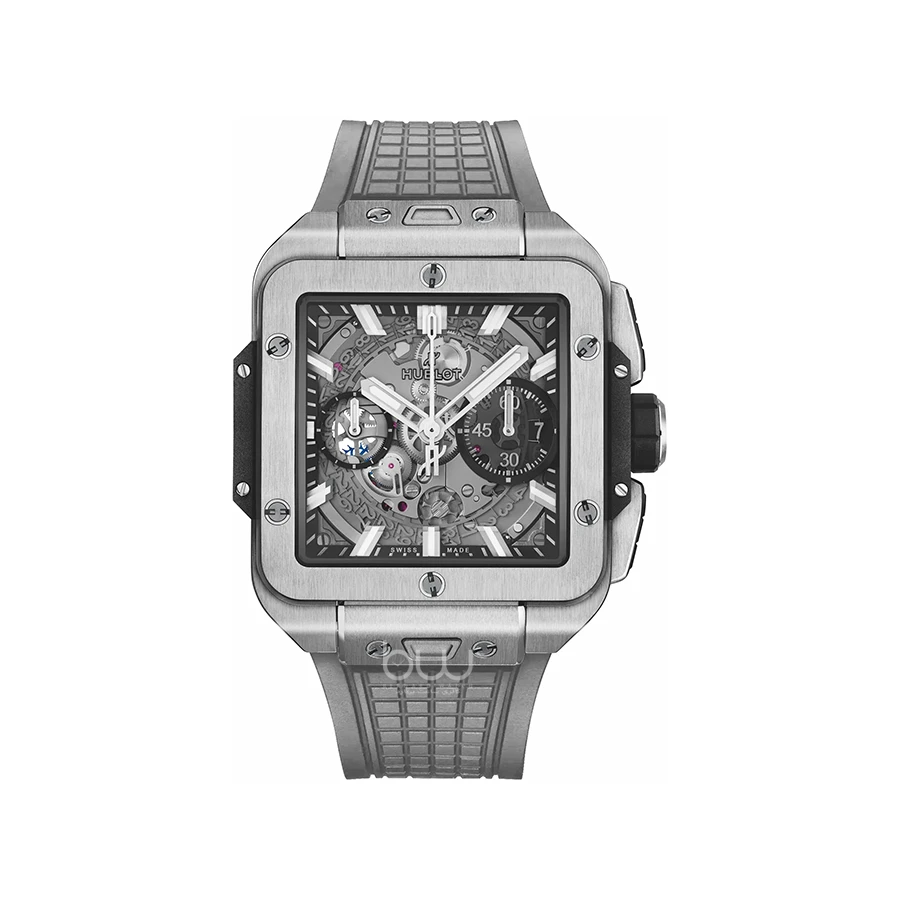 خرید ساعت مچی هابلوت مردانه مدل Hublot Square Bang Unico Titanium از فروشگاه ساعت برنارد