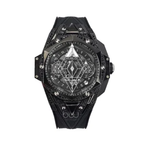 خرید ساعت مچی هابلوت مردانه مدل کینگ | Hublot Big Bang Unico Sang Bleu II Black Magic Pavé از گالری ساعت برنارد