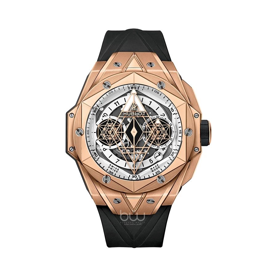 خرید ساعت مچی هابلوت مردانه مدل کینگ | Hublot Big Bang Unico Sang Bleu II King Gold از گالری ساعت برنارد