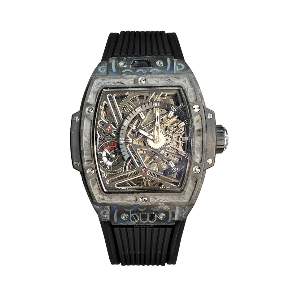 خرید ساعت مچی هابلوت مردانه مدل  Hublot spirit of big bang tourbillon carbon black از گالری ساعت برنارد