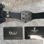 خرید ساعت مچی هابلوت مردانه مدل  Hublot spirit of big bang tourbillon carbon black از گالری ساعت برنارد