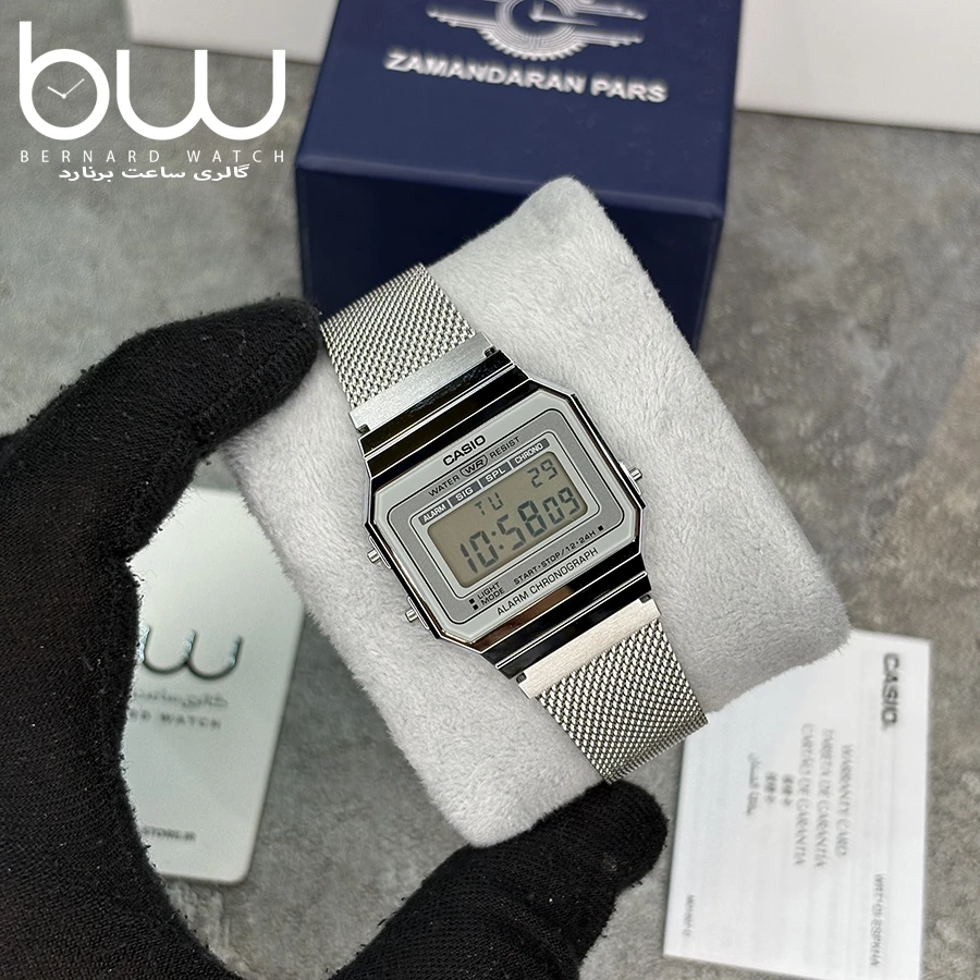 خرید ساعت مچی کاسیو مدل CASIO A700WM-7A از گالری ساعت برنارد واچ