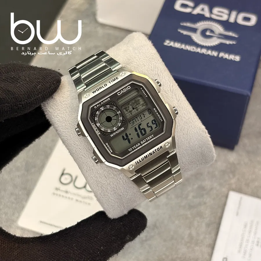 خرید ساعت مچی کاسیو مدل CASIO AE-1200WHD-1A از گالری ساعت برنارد واچ