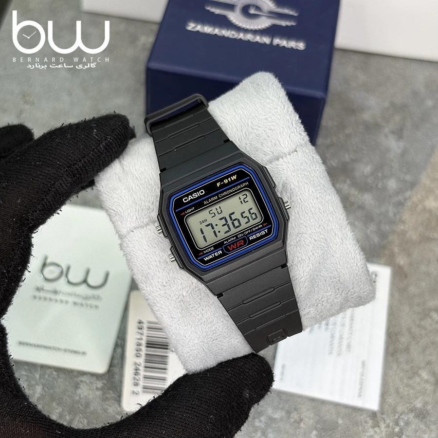 خرید ساعت مچی کاسیو مدل CASIO F-91W-1 از گالری ساعت برنارد واچ