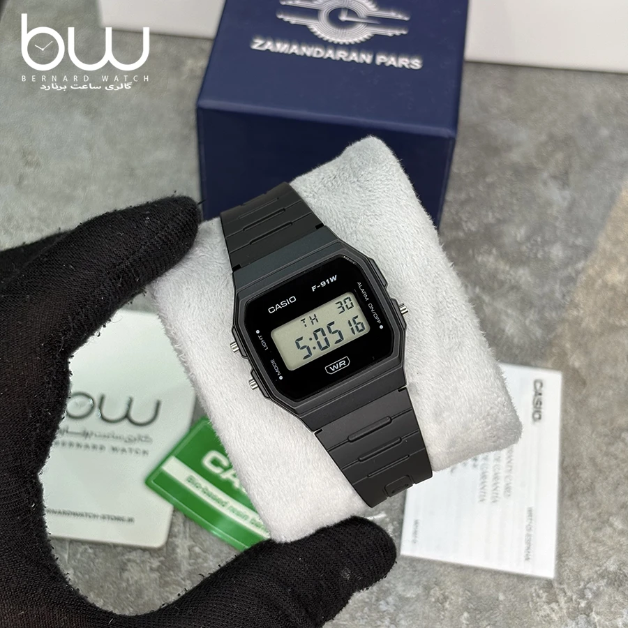 خرید ساعت مچی کاسیو مدل CASIO F-91WB-1A از گالری ساعت برنارد واچ