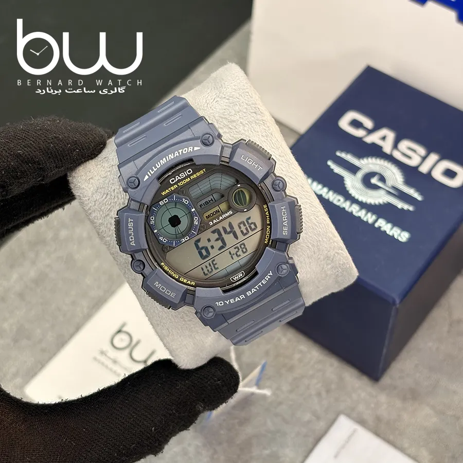 خرید ساعت مچی کاسیو مدل CASIO WS-1500H-1A اصل از گالری ساعت برنارد واچ